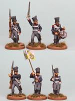 PSNRPK3 Prussian Musketeers Command Advancing (6 Figures)