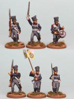 PSNRPK3 Prussian Musketeers Command Advancing (6 Figures)