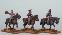PSNRPK45 General In Uberrock, General In Leibrock & Staff Officer (3 Mounted Figures)
