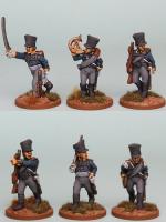 PSNRPK7 Prussian Fusilier Command, Advancing (6 Figures)