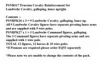 PSNRS17 Prussian Landwehr Cavalry Galloping, Lance Up (12 Mounted Figures)