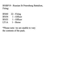 RNBP19 St. Petersburg Militia Battalion, Firing (24 Figures)