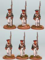 RNRPK9 Mixed Russian Infantry In Forage Cap, Marching (6 Figures)