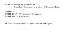 RNRS10 Russian Grenadiers/Carabiniers In Greatcoat & Kiwer, Marching (36 Figures)