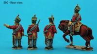 S90 - Saxon Guard Grenadiers in advancing poses. Officers pack.