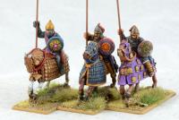SAC03 Sassanid Hearthguards — Mounted Cataphracts (3 Figures)
