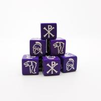 SD08 Roman Dice: Roman, Briton, The Last Romans, Byzantines (8 dice) - SAGA Age of Vikings/Invasions/Crusades