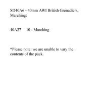 SD40A6 AWI British Grenadiers Marching (10 Figures) (40mm)
