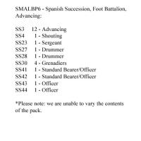 SMALBP6 Spanish Succession Musketeers Advancing (24 Figures)