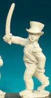 SN87(FR) Infantry Command In Top Hat - Officer Advancing, Raised Sabre (1 Figure)