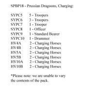 SPBP18 Prussian Dragoon, Charging (12 Mounted Figures)