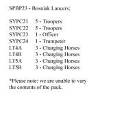 SPBP23 Bosniak Lancers Charging (12 Mounted Figures)