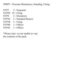 SPBP3 Prussian Musketeers, Firing (24 Figures)