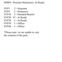 SPBP4 Prussian Musketeers, At Ready (24 Figures)