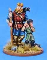 SPR11 The Blind Seer & His Boy (Priest / Bishop) - SAGA Swords for Hire / Dogs of War (2 figures)