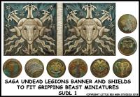 SUDL 1 Undead Legions Banner & Undead Hoplon Shield Transfers
