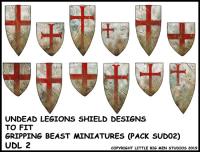 UDL 2 Undead Legions Shield (Heater) Transfers