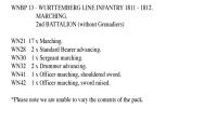 WNBP13 Wurttemberg Line Infantry 1811 To 1812, 2nd Battalion, Marching (24 Figures)