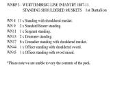 WNBP3 Wurttemberg Line Infantry Standing, Shouldered Musket (24 Figures)