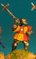 WR70 Dismounted Man At Arms War Hammer Raised - Tabard And Armet (1 figure)