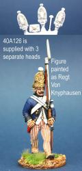 40A126 Hessian Grenadier In Overall, Marching (1 figure) (40mm)