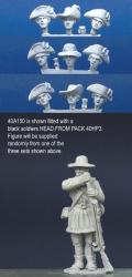 40A150 Hunting Shirts - Standing, Ramming Musket, Short Gaiters, Haversack (1 Figure) (40mm)
