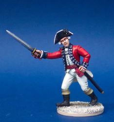 40A20 British Battalion Company Command - Officer Charging With Sword (1 figure) (40mm)