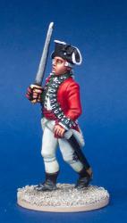 40A22 British Battalion Company Command - Officer Marching With Sword (1 figure) (40mm)