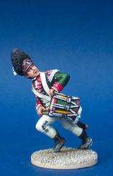 40A26 British Battalion Company Command - Drummer Charging (1 Figure) (40mm)