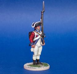 40A3 British Battalion Company - Standing, Shouldered Musket (3 Head Variants) (1 figure) (40mm)
