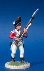 40A30 British Grenadier - Standing, Musket At High Porte (3 Head Variants) (1 Figure) (40mm)