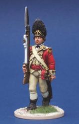 40A37 British Grenadier Command - Grenadier Officer Marching With Fusil (1 figure)