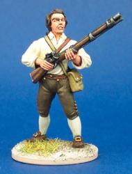 40A51 Militiaman In Shirt, Standing Ready To Fire, Barehead (1 figure) (40mm)