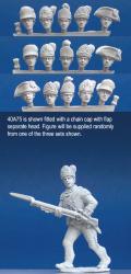40A75 British Light Infantry Command - Officer Advancing (1 figure) (40mm)