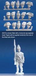 40A76 British Light Infantry Command - Officer Marching (1 Figure) (40mm)