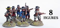 9YWBG007 9 Years War Infantry Musketeers (8 figures)