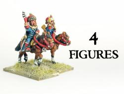 9YWBG010 9 Years War Hussars (4 mounted figures)