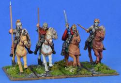 AAB02 Briton Commanipulares (Hearthguard) Mounted (4 figures) - SAGA Age of Invasions
