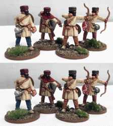 AAR04 Roman Pedites Bows (Warriors) (1 point) (8 figures) - SAGA Age of Invasions
