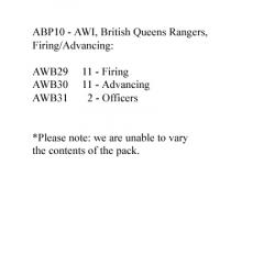 ABP10 Queens Rangers Firing/Advancing (Provincial Battalion) (24 Figures)