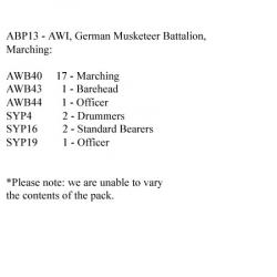 ABP13 German Musketeers Marching (24 Figures)