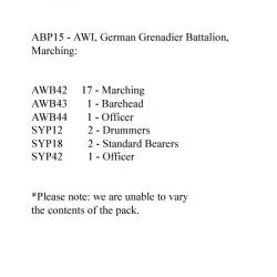 ABP15 German Grenadiers Marching (24 Figures)