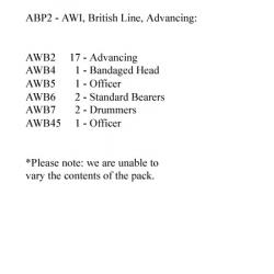 ABP2 British Line Advancing (24 Figures)