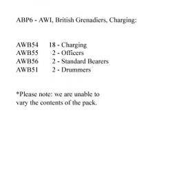 ABP6 British Grenadiers Charging (24 Figures)