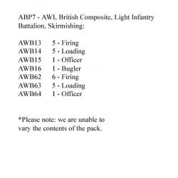 ABP7 British Composite Light Battalion Skirmishing (24 Figures)