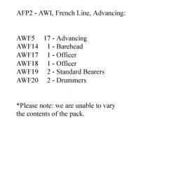 AFP2 French Line Advancing (24 Figures)