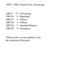 AFP2 French Line Advancing (24 Figures)