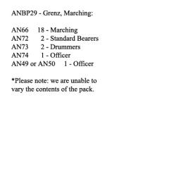 ANBP29 Grenz Marching (24 Figures)