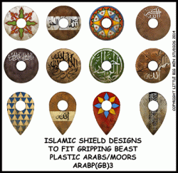 ARABP(GB)3 Islamic Shield Designs for Plastic Arab Infantry (12)