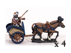 ATGK07 Indian Warriors in 2 Horse Chariots (4 Chariots, 8 Riders) - SAGA Age of Alexander